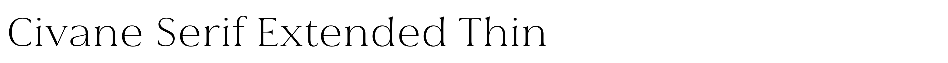 Civane Serif Extended Thin